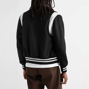 100% polyester satin starter bomber veste hommes femmes haute qualité varsity veste - Product Image 6