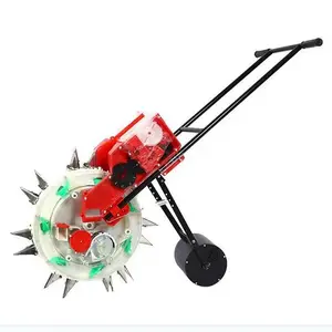 Hand Push Manual Corn/Maize/Vegetable Seed Drill /Seeder/Planter Fertilizer Seed Pusher Double Barrel Corn-Rice Planter