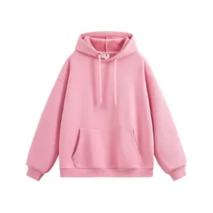 Sweat à capuche oversize imprimé en relief, décontracté et confortable, 100% coton molletonné, écologique, hiver - Product Image 5