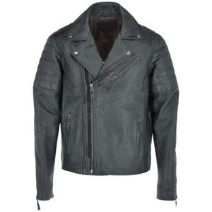 Vente en gros pakistanaise de vestes en cuir et toile col montant veste de moto décontractée d'hiver pour hommes Service OEM - Product Image 3