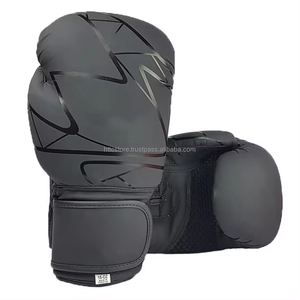 Gants de boxe en cuir PU durables style urbain HTTC pour sacs de frappe remplis de sable, personnalisables pour arts martiaux - Vente en gros - Product Image 1