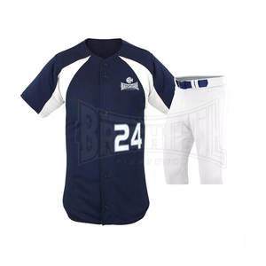 Uniforme de baseball de qualité supérieure uniforme de baseball à séchage rapide pour hommes uniforme d'équipe de baseball à manches courtes - Product Image 3