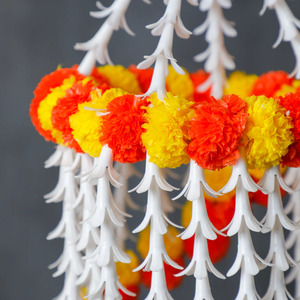 Lustre à fleurs, décoration murale, décoration d'intérieur de jardin, Jhoomar de fleurs, décoration tendance, décor de festival, Jhumar artificiel - Product Image 4