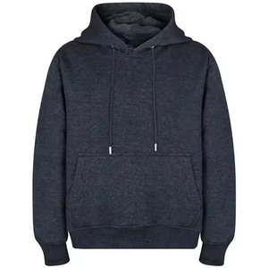 Pull à capuche lourd pour hommes 100% coton éponge française ODM Fourniture Logo personnalisé imprimé Style Streetwear teint uni pour l'automne - Product Image 6