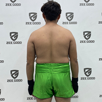 Shorts de combat Muay Thai MMA pour hommes en polyester/coton, anti-plis, respirants, séchage rapide, taille élastique, imprimé numérique, vente en gros