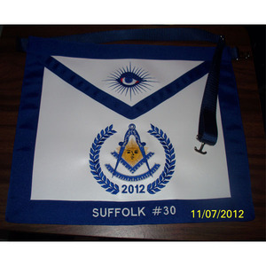 MASTER MASON TABLIER en POCHETTE EN CUIR Maçonnique Regalia Tablier Fournisseur Maçonnique Bleu Passé Maître Tablier pour Franc-maçonnerie Agneau 2025 - Product Image 5