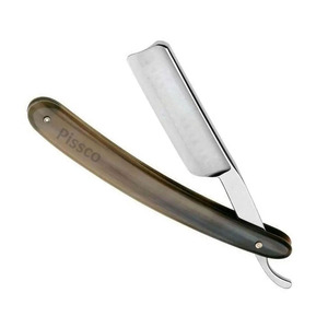 Navaja de afeitar de filo recto Pissco Direct Factory para barbería, navaja de afeitar de acero inoxidable para hombre, con su logotipo. - Product Image 1