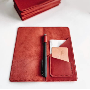 Gran oferta, carpeta de facturas de restaurante con logotipo personalizado para presentador de cheques de invitados de cuero hecho a mano, titular de facturas barato al por mayor - Product Image 1