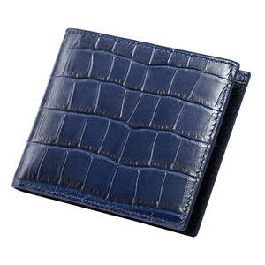 กระเป๋าสตางค์หนังวัวแท้ลายจระเข้สำหรับผู้ชายกระเป๋าสตางค์สุดหรูที่ใส่บัตรหนัง - Product Image 3