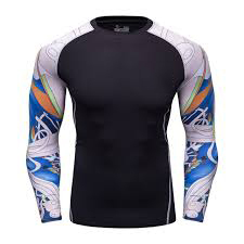 New Compression Shirt for <b>Men</b> Top Quality Bjj <b>Rash</b> <b>Guard</b> Manufacturer from Pakistan - Product Image 2