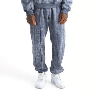 Survêtement avec sérigraphie personnalisée de qualité supérieure, poids lourd, délavé à l'acide, respirant et durable, anti-rides, survêtement délavé à l'acide pour homme - Product Image 5