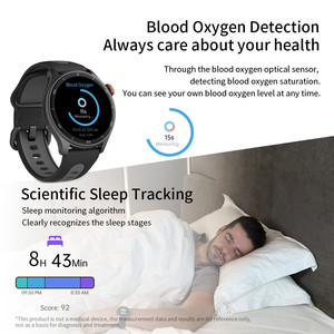 Montre de sport IGPSPORT AMOLED pour le suivi de la forme physique, GPS activé pour la natation et la course à pied, avec bracelet en silicone - Product Image 3