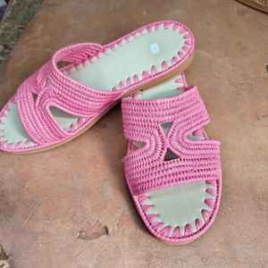 Sandalias y Zapatillas de Rafia Hechas a Mano en Marruecos, Económicas y Ecológicas, Calzado Tejido para Hombre y Mujer, Venta al Por Mayor Directa de Fábrica - Product Image 3