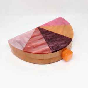 Bolso de Mano de Diseño Colorido para Mujer, Imitación de Perla, Lujoso, con Forma de Mariposa, Conjunto Completo, Diseño Creativo para Bodas - Product Image 6