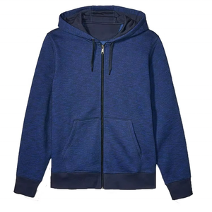 Wholesale Hoodies Custom <b>Tech</b> Fleece Oversized Drop Shoulder Cotton Fabric Long Sleeve Hoodie Full Zipper Up With Two Pocket - Product Image 4