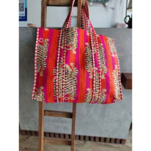 High Quality Tiger Tote <b>Bag</b> in Fuchsia Orange with Zipper Durable Mesh <b>Material</b> Solid Color Polyester Lining for All Seasons - Product Image 1
