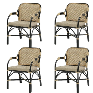 Boneto Fauteuil en rotin Fauteuil élégant et confortable pour salon Jardin ou patio Meubles durables en rotin naturel tissé à la main - Product Image 1