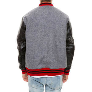 Veste de survêtement à capuche pour homme de grande taille, design haut de gamme, en laine/cuir de haute qualité, style streetwear - Product Image 4