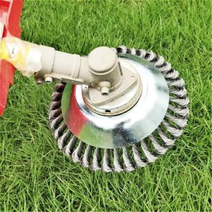 Pexmientas 6 inch thép không gỉ vườn bàn chải cắt cỏ tông đơ Bàn chải cắt đầu cỏ dại Máy cắt cỏ dây thép bàn chải - Product Image 6
