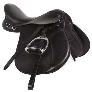 Selle de dressage de cheval pour chevaux utilisant des instruments d'équitation de haute qualité en cuir pur et anti-respirant - Product Image 1