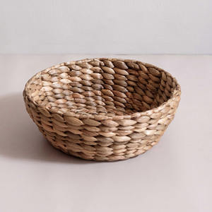 Small <b>water</b> hyacinth <b>container</b> basket aesthetic organization handcrafted weave bowl baskets - Product Image 6