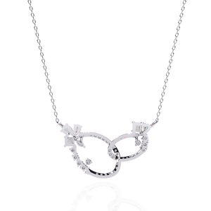 "18k Gold Diamond <b>Necklace</b> for Ladies Lab Grown Elegant & Dazzling" - Product Image 3
