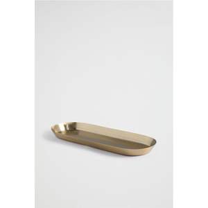 Bandeja Decorativa Larga de Metal Dorado, Estilo Vintage de Latón, Bandeja para Velas, Centro de Mesa Moderno para Decoración de Mesa, Bandeja Decorativa al por Mayor - Product Image 2