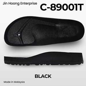 Chaussons Jin Hoong pour hommes C-89001, semelle extérieure en PVC noir durable, haute élasticité, résistants à l'eau, ultra-légers, avec semelle intérieure intégrée. - Product Image 5