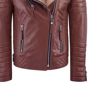 Genuine Sheepskin Bomber Leather <b>Jacket</b> Men Motorcycle <b>Mandarin</b> <b>Collar</b> New Fashion Men Leather <b>Jackets</b> 2026 - Product Image 6