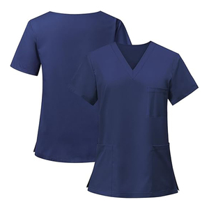 Nouveautés OEM – Uniformes médicaux personnalisés unisexes en polyester et coton, tissés, pour infirmières, médecins et personnel hospitalier, imprimés - Product Image 2