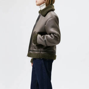 Veste en cuir véritable tendance de haute qualité à prix raisonnable, nouvelle arrivée, en gros, manches longues, imperméable, hiver, devant - Product Image 4