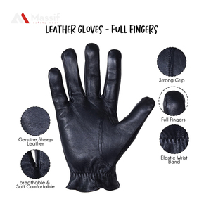 ถุงมือขับรถหนังแท้สั้นสำหรับผู้หญิงอบอุ่นในฤดูหนาวพร้อมซิปพู่และเทคโนโลยีหนังแพะนำเข้า - Product Image 5