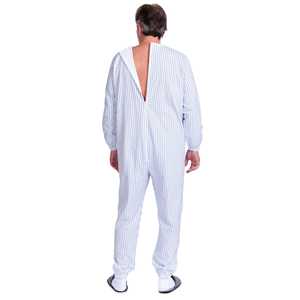 Pijama de Invierno 100% Algodón, Suave para la Piel, de un Solo Color, con Cierre Trasero -9012-F- Mantas de Coral para el Hogar para Personas con Alzheimer y Demencia - Product Image 3