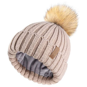 Gorro de Punto Acrílico con Forro Polar, Transpirable e Impermeable, Cálido para Invierno, para Deportes al Aire Libre, Estilo Imagen, Precio de Fábrica, Venta al Por Mayor - Product Image 1