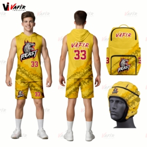 ชุดเครื่องแบบ7v7ฟุตบอลของเด็กชุดออกกำลังกายแขนกุดระบายอากาศได้ดีมีตัวเลข & ชื่อทีมออกแบบได้ตามต้องการ - Product Image 1