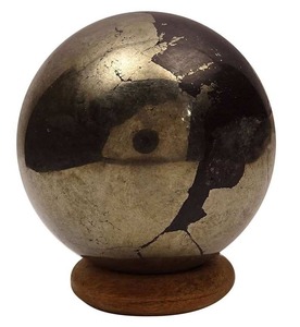 ลูกบอลทรงกลมไพไรต์สีทองธรรมชาติขัดเงาสำหรับตกแต่งเรกิพลังงานตกแต่งบ้านและสำนักงาน - Product Image 5