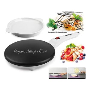 Máquina para Hacer Crepas y Panqueques Eléctrica de 800W, 20cm, Blanca y Negra, G10306 - Product Image 5