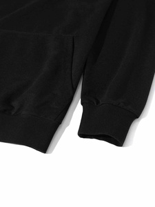 Couleur noire Qualité supérieure quantité minimale de commande bas Nouveau design 100% Sweats à capuche surdimensionnés en coton polaire pour unisexe. - Product Image 3