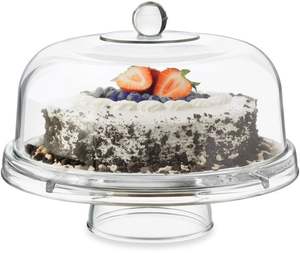 Deluxe Glass <b>Cake</b> <b>Stand</b> With <b>Dome</b> Combining Practical Protection And Luxurious Dessert Presentation Style - Product Image 2