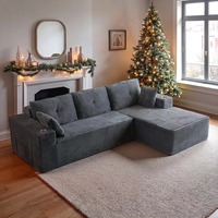 Sofá Cama Modular Seccional de Espuma sin Huesos, Comprimido al Vacío, en Caja, Personalizado, para Sala de Estar