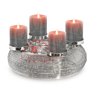 Fait à la main en métal nid d'oiseaux T lumière bougeoir best-seller mariage pièce maîtresse et décoration de la maison candélabre - Product Image 1