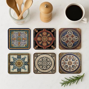 Best Selling Premium Eco-Friendly Glass <b>Mosaic</b> <b>Tile</b> Coasters for Coffee Tea Glasses Mugs Use at Competitive Price - Product Image 5
