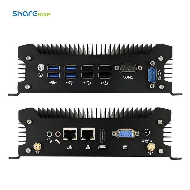 Sharerdp Mini Itx Motherboard Core I3 I5 10th 12th Gen 1215U 1235U 10110U 10710U 2 COM Barebone Fanless Mini Industrial PC