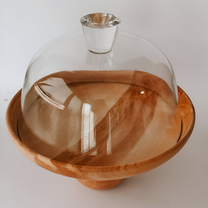 Support à gâteau en bois de haute qualité avec plateau de service en marbre Décor à la maison élégant et économique pour desserts et événements Outils de gâteau - Product Image 1