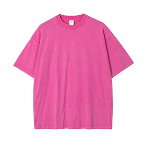 เสื้อยืดสตรีทแวร์ผู้ชาย ผ้าฝ้าย/โพลีเอสเตอร์ 100% วินเทจ ล้างสีแบบแอซิด พิมพ์ลายสกรีน ปรับแต่งได้ ระบายอากาศได้ดี - Product Image 5
