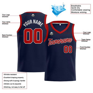 Jersey cosido personalizado ropa de baloncesto sublimación uniforme de baloncesto para jugador profesional con nombre y número - Product Image 6