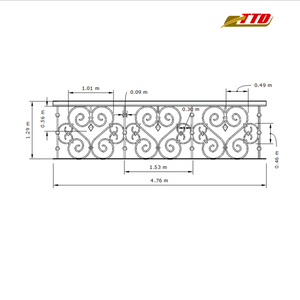 Diseño artístico de balcón de hierro forjado del proveedor de Vietnam con materiales 100 por ciento hechos en Vietnam para espacios al aire libre - Product Image 6