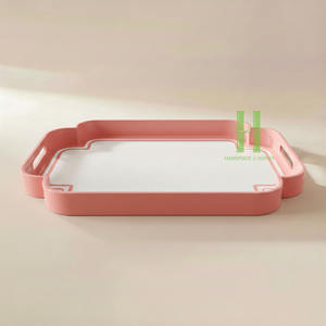 BEST SELLER Plateau de service rond en bambou écologique de haute qualité, élégant, finition laquée, pour restaurants et hôtels - Product Image 2