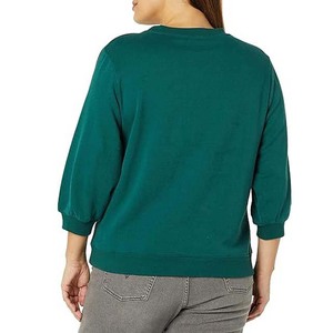 Sweat-shirt en molleton 100 % coton pour femme, séchage rapide, respirant, léger, col rond, manches longues, décontracté, personnalisable (OEM) - Product Image 4