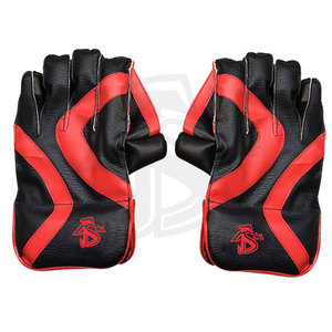 ถุงมือรักษาประตูสำหรับเล่นคริกเก็ตมืออาชีพถุงมือหนังทนทานด้ามจับกันลื่นในปากีสถาน - Product Image 1